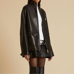 Khaite Shallin leather jacket